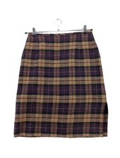 GIANI FEROTI High Waist Rock Damen Rock Gr. DE 38 lila-creme-schwarz Casual-Look