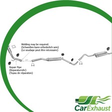 Auspuff für VW CADDY II 1.9 D