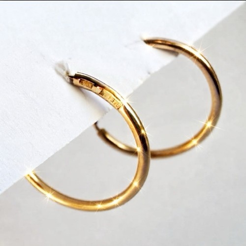 Gelbgold creolen ohrringe 375 - gelbgold,