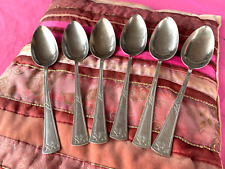 Excellent !6 Löffel Erbe Ideal  20-er versilbert --Jugendstil - Art Noueau