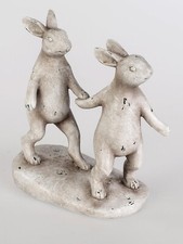 Hasenpaar Creme Shabby Stil