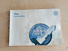 VW POLO  Betriebsanleitung Handbuch  - 1.95 - 1995 VOLKSWAGEN orig. Mappe
