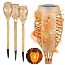 Solar Fackel Gartenleuchte