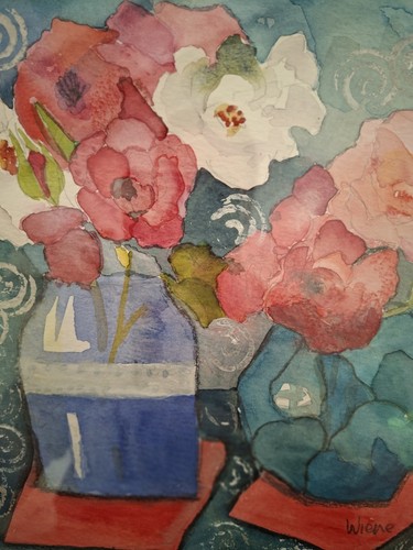 Gemälde bild aquarell - aquarell, blumen