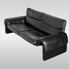 De Sede DS 2011 Ledersofa, Design-Klassiker in schwarz, gebraucht