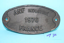  ALTES WAGGONSCHILD EISENBAHN LOKSCHILD  ANF FRANCE 1976 NR 17