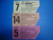 87/88 3x Tickets Stuttgarter