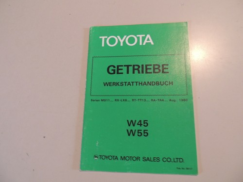 Werkstatthandbuch getriebe - werkstatthandbuch,