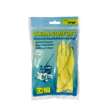 Ampri Clean-Comfort Latex Haushaltshandschuhe Universal-Handschuhe gelb S M L XL