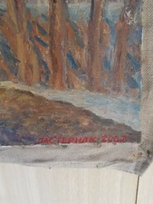 Ölgemälde auf leiwand 50×70 kirche" Signiert Ol. Kunstler A.Pasternak(1942-2018)