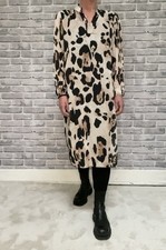 Neu Chiffon DamenTunika Kleid