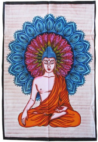 Buddha wandbehang stoffbild - buddha,
