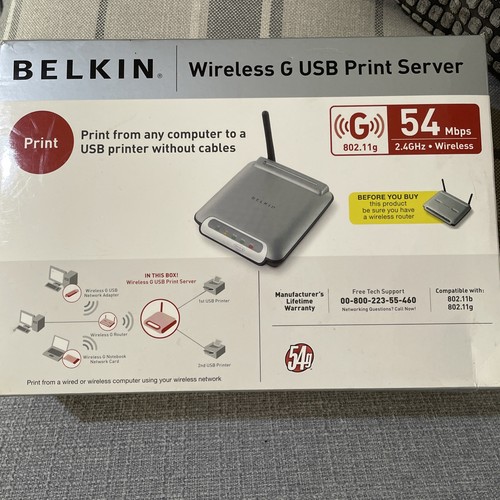 Belkin wireless usb print - wireless, g