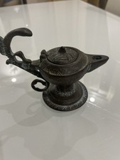 Bronzene Dekolampe im orientalischen Stil – „Aladin-Lampe“