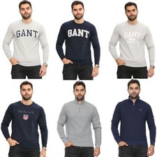 GANT Herren Sweatshirt Freizeit Rundhals Designer Pullover Winter Klassisch