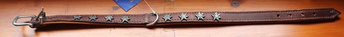 Halsband fettleder braun - halsband,