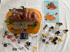 Playmobil 3802  + 3747  GOLDMINE + GOLDWÄSCHER - Western- Beide Sets komplett!