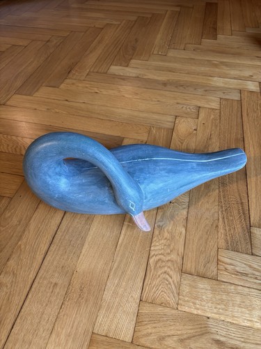 Schwan holz teakholz dekofigur - teakholz,