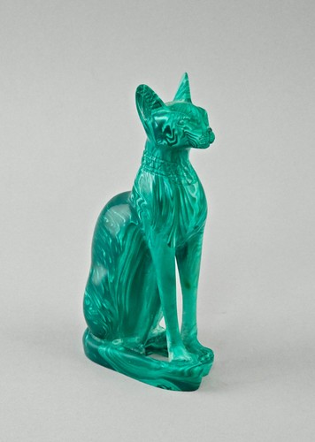 Skulptur ägyptische katze - skulptur,