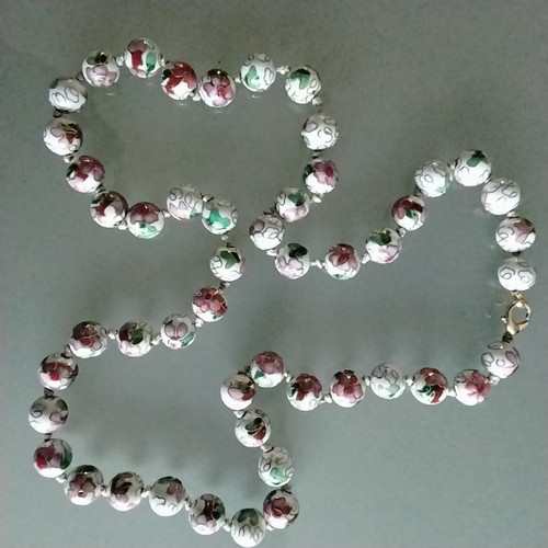 Cloisonné halskette mit - halskette,
