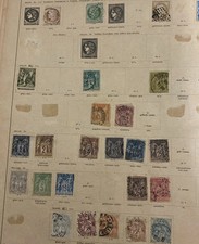 Altes Schaubek Album, Restsammlung alle Welt unterschiedlich Erhaltung.