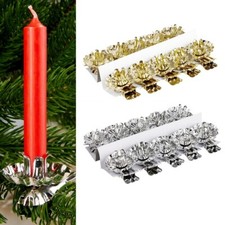 BRUBAKER 20er Set Christbaum Kerzenhalter Baumkerzenhalter Clip Gold oder Silber