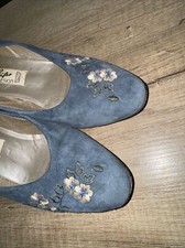 Leder Trachtenschuhe Trachten Gr 5 1/2 in TürkisOktoberfest Von Walter Käfer