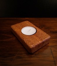 Teelichthalter Kerzenhalter Holz Cumaru Handwerkskunst rustikal Deko Geschenk