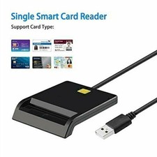 USB Chipkartenleser SIM Kartenleser Personalausweis Lesegeraet Reader ID ATM/IC