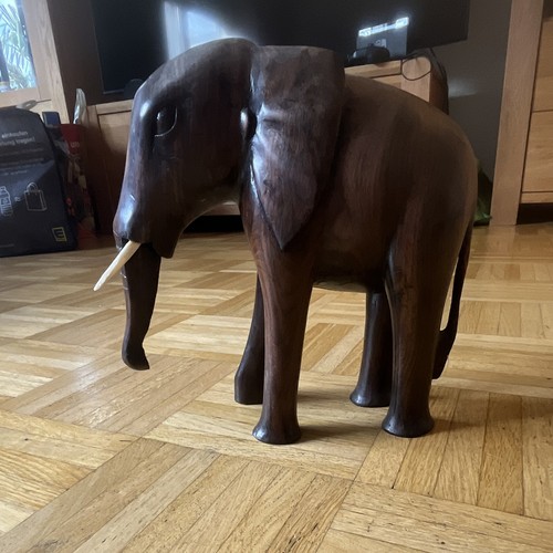 Holz elefant dekofigur - holz,