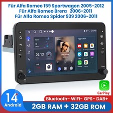 Carplay Autoradio Android GPS Nav Für Alfa Romeo 159 Sportwagon Brera Spider 939