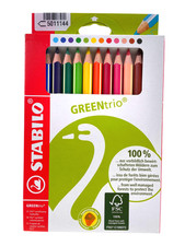 Dreikant-Buntstift - STABILO GREENtrio 12er Kartonetui Holzstifte