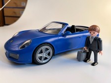 Playmobil Porsche Cabrio blau mit Licht