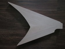 E-Gitarren Korpus Body abgewandelte V - Form red alder/Roterle