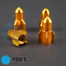 4 pieces gold rocket rocket
