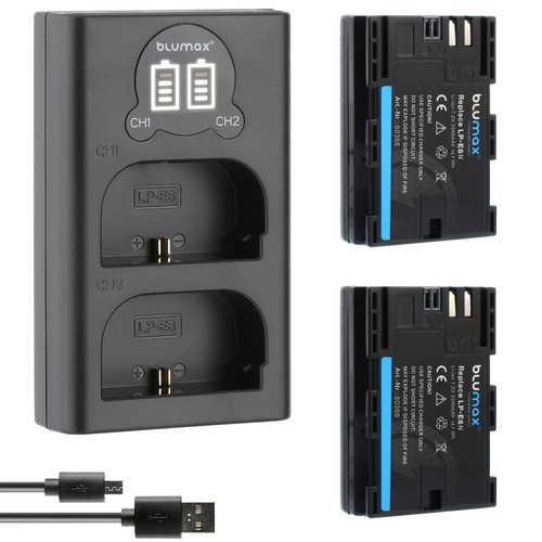 Akku lcd lader - 2x,