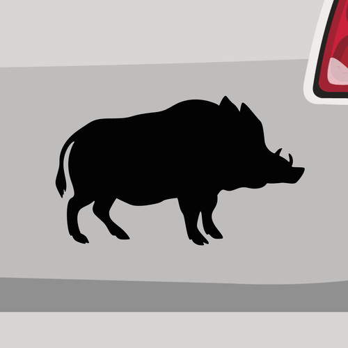 Aufkleber wildschwein kontur - wildschwein,