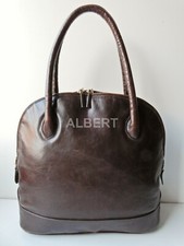 -PLINIO VISONA =Elegante Damen Handtasche Braun Leder