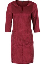 Wildlederimitat-Kleid