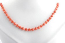 Rote Edel Korallen Kette