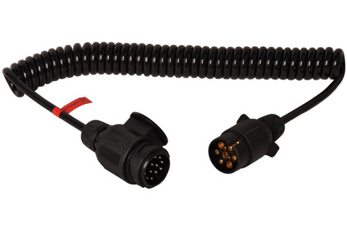Adapter spiralkabel adrig - adapter, 7-adrig