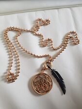 Engelsrufer Charm Kette mit 2 Anhänger rosegoldfarben + Schwarz 