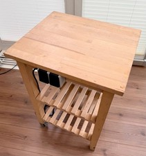 Ikea BEKVÄM Servierwagen Birke 58x 50 cm modifiziert mit Strom! sehr stabil