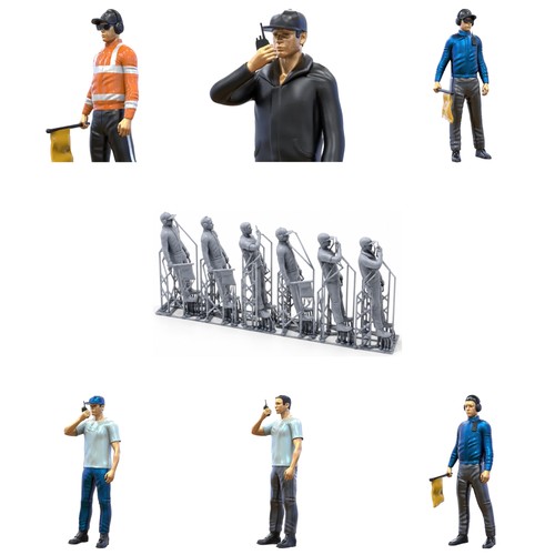 Figuren sets unbemalte - figuren, 1:43