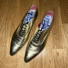 JC De Castelbajac Gold Leaf Shoes Size 44
