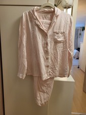 Pyjama Rosa Weiß Gestreift