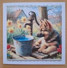 3D-Grusskarte °Schäferhund