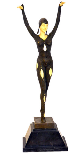 Bronzefigur große art - -, deko