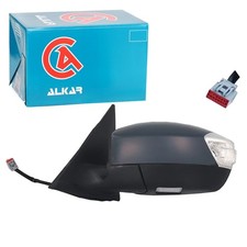 ALKAR AUßENSPIEGEL LINKS ASPHÄRISCH BEHEIZBAR GRUNDIERT passend für FORD GALAXY 