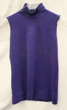 Seidenrolli lila N3 blau MARC CAIN Seide Pullover Rolli Top Gr.38 EDEL NP119€